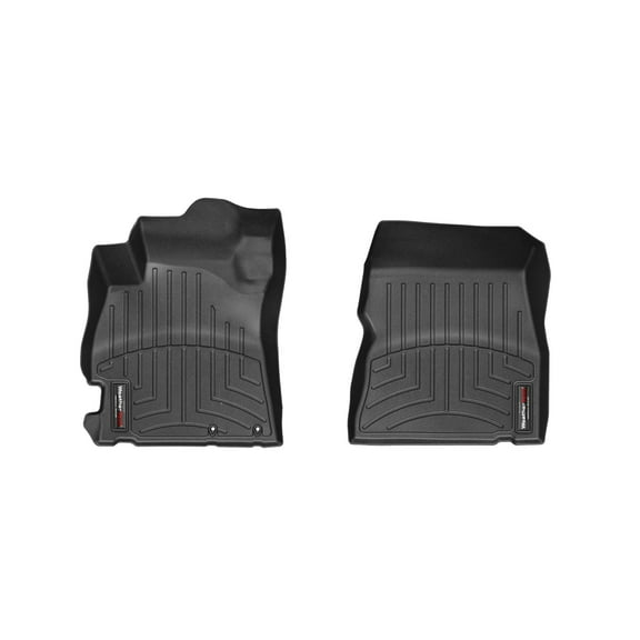 WeatherTech Custom Fit FloorLiners compatible with 2012-2015 Nissan Versa - 1st Row (Driver & Passenger), Black