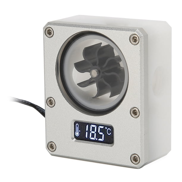Pc Meter Ris PC Water Cooling Meter, 12V 3pin G1/4 Thread Acrylic Rustproof Computer ...