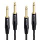 thumbnail image 1 of Cable para guitarra Matters, trenzado, 6 pies, 1/4 TS a TS, paquete de 2, 1 of 7