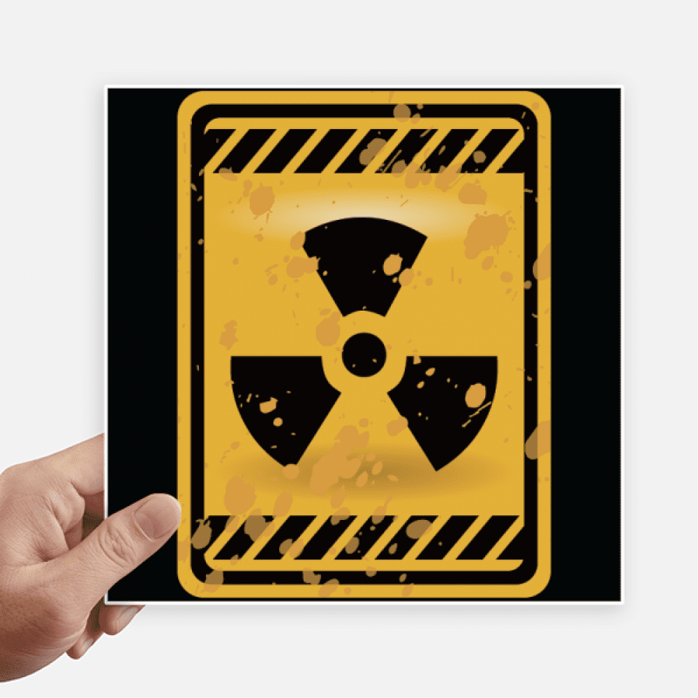Logo Radioactive And Dangerous Substances No Entry Sticker Tags Wall