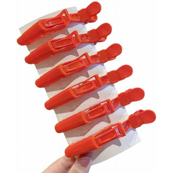 6pcs/9pcs Hairdressing Hair Clip Crocodile Plastic Clamps Claw Alligator Clips Accessories For Salon Styling Barber Hair Hairpin