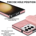 thumbnail image 2 of Decase Wallet Case for Samsung Galaxy S22, Luxury Shockproof Magnetic PU Leather Credit Card Slot with Built-in 360° Rotation Ring Holder Stand Protective Case, pink, 2 of 8