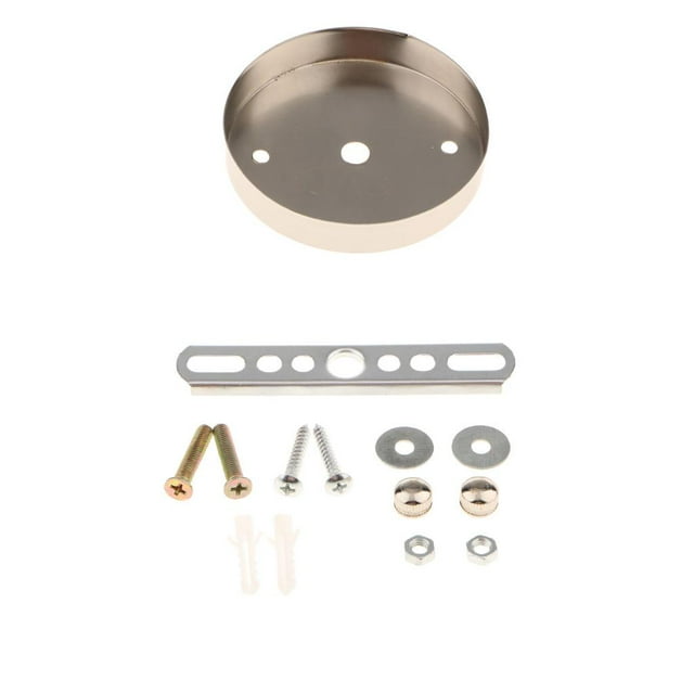 Esquirla Ceiling Light Plate Straight Edge Disc Base Pendant Light Accessories 100mmx15mm Nickel