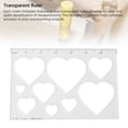 thumbnail image 5 of Transparent Acrylic Router Inlay Template Ruler Scale for Precise DIY Woodworking and Heart Pattern Routing, 5 of 9
