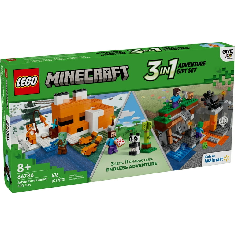 Minecraft Bundle Pack 3 in 1 Adventure Gift Set Sets 21166 21178 and 30672 Adventure Gamer Gift Set 66786 Newish