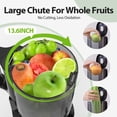 thumbnail image 3 of Aeitto Mega4 Cold Press Juicer, Juicer Machines with 4.35" Large Feed Chute for Whole Fruits & Vegetables, Slow Juicer Easy to Clean, Juice Extractor Self Feeding, Easy to Assemble, 3 of 10