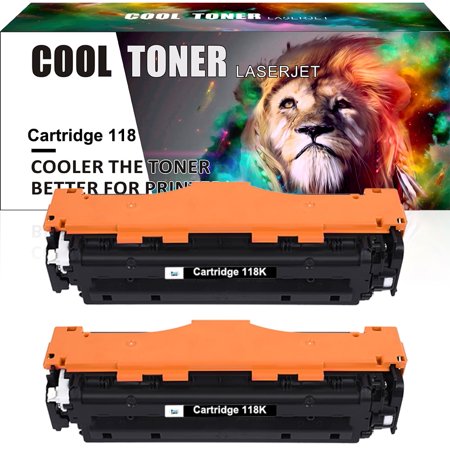 Cool Toner Compatible Toner Replacement for Canon 118K for Use with imageClass LBP7660CDN LBP7200CDN MF8350CDN MF8380CDW MF8580CDW MF726CDW MF729CDW Printer Ink (Black 2-Pack) price history on PriceWatchPro