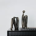 thumbnail image 6 of DZORUN Thinker Decorative Bookends Non-Slip Book Holder Book Ends for Shelves Living Room Office Home Decor Resin 2Pcs, 6 of 9