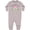 AC-Heather Grey, variant on Mawmaw's Girl Heart Flowers Baby Fleece Romper