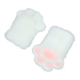 thumbnail image 4 of Guantes con forma de pata de gato, garras decorativas de animales, guantes de garra de gatito para cosplay para juegos de rol Almohadillas rosas blancas, 4 of 9