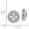 thumbnail image 2 of 14K White Gold AA Diamond Earring Jackets, 2 of 5