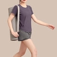 thumbnail image 4 of DeHolifer Women's Swim Shirt Rash Guard Quick Dry Athletic Yoga Workout T-Shirt Running Gym Tee Top Purple 2XL, 4 of 5