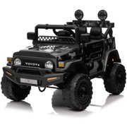 Kerry Yoo Ride on Truck,12V Toyota SUV Kids Electric Car ,4 Motors, Remote Control,Music-Army
