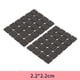 thumbnail image 3 of 48 unidades de alfombrillas antideslizantes autoadhesivas para mesa, protectores silenciosos para las patas de muebles, mesas y sillas, 2,2 x 2,2 cm (cuadradas, negras)., 3 of 7