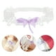 thumbnail image 4 of Juego de 2 ligas de novia elegantes con encaje de perlas y flores con lazo para novias, graduaciones y ocasiones especiales, 4 of 8