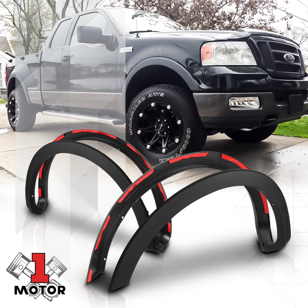 Matte Black Custom OE Fender Flares Wheel Cover for 0408 Ford F150