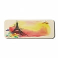 thumbnail image 1 of Paris Computer Mouse Pad, Romantic Floral Watercolor Image Eiffel Butterfly Historical French Heritage Art, Rectangle Non-Slip Rubber Mousepad Large, 31" x 12" Gaming Size, Multicolor, by Ambesonne, 1 of 2