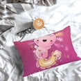 thumbnail image 5 of Vsdgher Cute Pink Axolotl A Pillow Cases, Pillow Covers - suit sofa or office-14"x20", 5 of 6