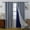 Navy, variant on Soild Curtains with Embroiered White Sheer Voile, Double Layered Mix and Match Curtains Grommet Top Drapes for Bedroom,Living Room,2Panels,52x84inch,Sage Green