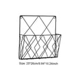 thumbnail image 2 of Wall-mounted newspaper holder Newspaper shelf Storage rack Black Drag, 2 of 5