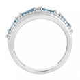 thumbnail image 3 of 10k White Gold Swiss Blue Topaz & 1/6 Carat T.W. Diamond Ring, 3 of 3