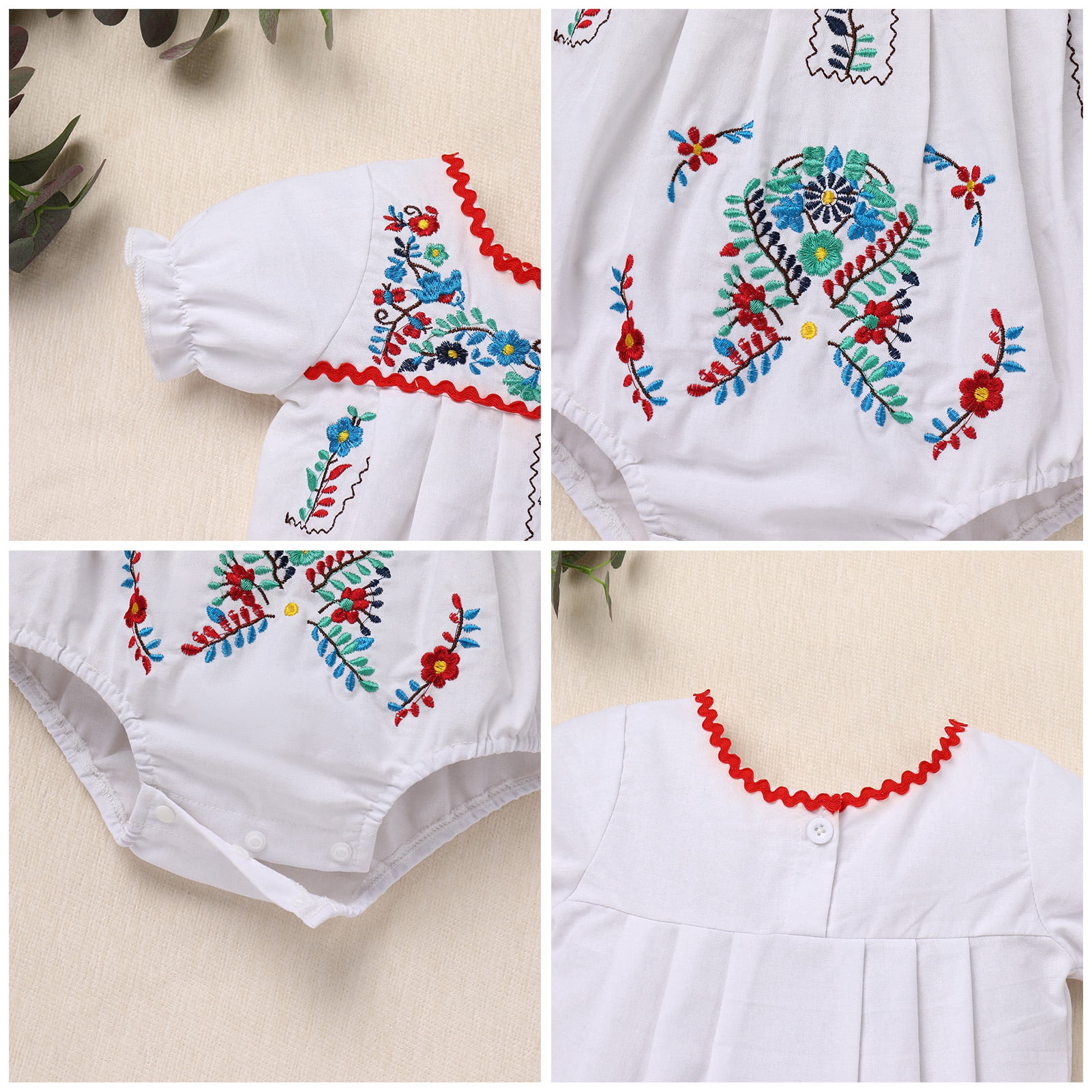 Mexico USA Proud Orgullo Baby Jumpsuit Romper - Green, Size 6-12 Months (Made In Mexico)