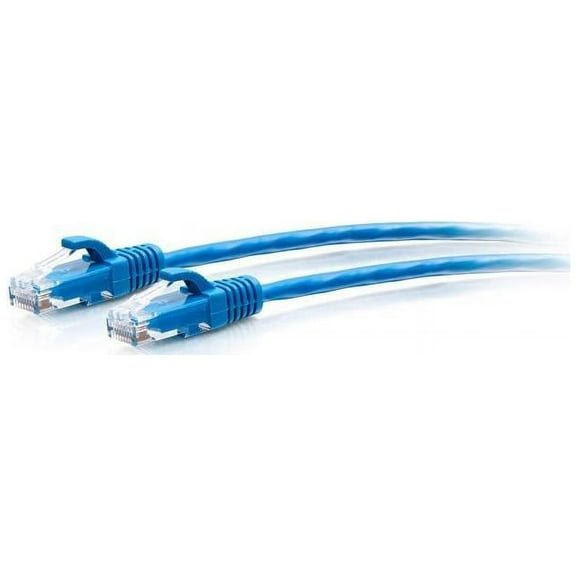 C2G 3ft Cat6a Snagless Unshielded UTP Slim Ethernet Patch Cable Blue C2G30127