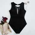 thumbnail image 2 of Xijirk One Piece Swimsuit Women,Net Detail Swimsuit Solid Color Block Summer Leisure Slim Fit Beachwear for Pool and Seaside Outings,Womens Swimsuits,Black,XL, 2 of 8