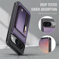 thumbnail image 6 of For Google Pixel 11 / Pixel 11 Pro Phone Case 2 In 1 Wallet With Card Holder &Zipper Cash Pocket,PU Leather Case,RFID Blocking, Kickstand  Magnetic Protective Women Men Cover,Purple, 6 of 8