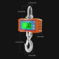 thumbnail image 3 of Heavy-Duty Digital Crane Scale with Remote Control - 1000kg/2204lb Capacity, LCD Backlight, Unit Conversion (kg/lb/N), Tare/Zero/Data Hold Functions, Steel & Aluminum Alloy Construction, Blue - Ideal, 3 of 6