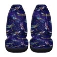 thumbnail image 5 of XYZCANDO Waterproof Car Seat Covers SUV Vehicle Sedan, Anti-Slip Easy Clean Car Front Seat Covers 2pc Polyester Fabric Dragonfly Pattern, 5 of 10