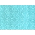 thumbnail image 1 of Ahgly Company Indoor Rectangle Solid Light Blue Modern Area Rugs, 7' x 10', 1 of 4