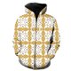 thumbnail image 1 of Sudadera con capucha y cremallera para hombre, estilo étnico exótico retro, ropa de calle con estampado 3D, divertida, unisex, estilo hip hop, Harajuku, manga larga, para adolescentes, 1 of 6