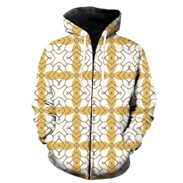 Sudadera con capucha estilo étnico exótico retro para hombre, informal, con cremallera, gran oferta 2024, divertida, con estampado 3D y capucha, estilo Harajuku