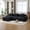 color8, variant on NESTIA 73" Modern Modular Sectional Loveseat, 2-Seater Tufted Cloud Convertible Couch with 2 Pillows, Taupe