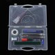 thumbnail image 1 of Kit de geometría matemática, 16 piezas, suministros para estudiantes con caja de almacenamiento, reglas, transportador, brújula, recambios de , b Macarena Geometría Matemáticas Dibujo Redacción, 1 of 8