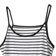 thumbnail image 3 of Women's Stripe Loungewear Set Camisole Tops Drawstring Wide Leg Pants Matching Sets Soft Comfortable Breathable Sleepwear Pajamas Outfits Black 4XL, 3 of 3