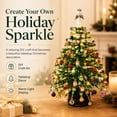 thumbnail image 2 of DIY Beaded Christmas Tree Kit with Lights, Beginner Friendly Mini Bead Xmas Tree Craft Set Create Your Own Sparkling Holiday Decoration,#Chris, 2 of 9
