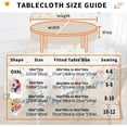 thumbnail image 6 of Spring Tablecloth Oval 60x84 Inch, Summer Outdoor Floral Tablecloth Watercolor Flower Bouquet Buffalo Plaid Table Cloth Decor for Dinner Party Picnic, 6 of 6
