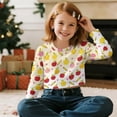 thumbnail image 6 of Xixirimido Apples and Pencils Girls Crop Tops Kids Long Sleeve Pullover Sweatshirts Girls Cropped Crewneck Sweatshirt Teen Spring Fall Outfits for 5-6 Years, 6 of 7
