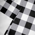 thumbnail image 6 of Bedliving Black White Buffalo Check Window Valance for Kitchen Bathroom Laundry Room, 54 x 18 Inch Rod Pocket Short Curtain, 1 Panel, 6 of 9