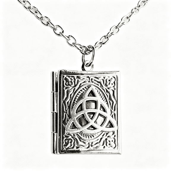DESIGNICE Unique Gothic Pendant Neckchains Charm Individualized Book Locket Pendant Necklace Jewelry for Daily Wear Dates Parties Book Locket Necklace