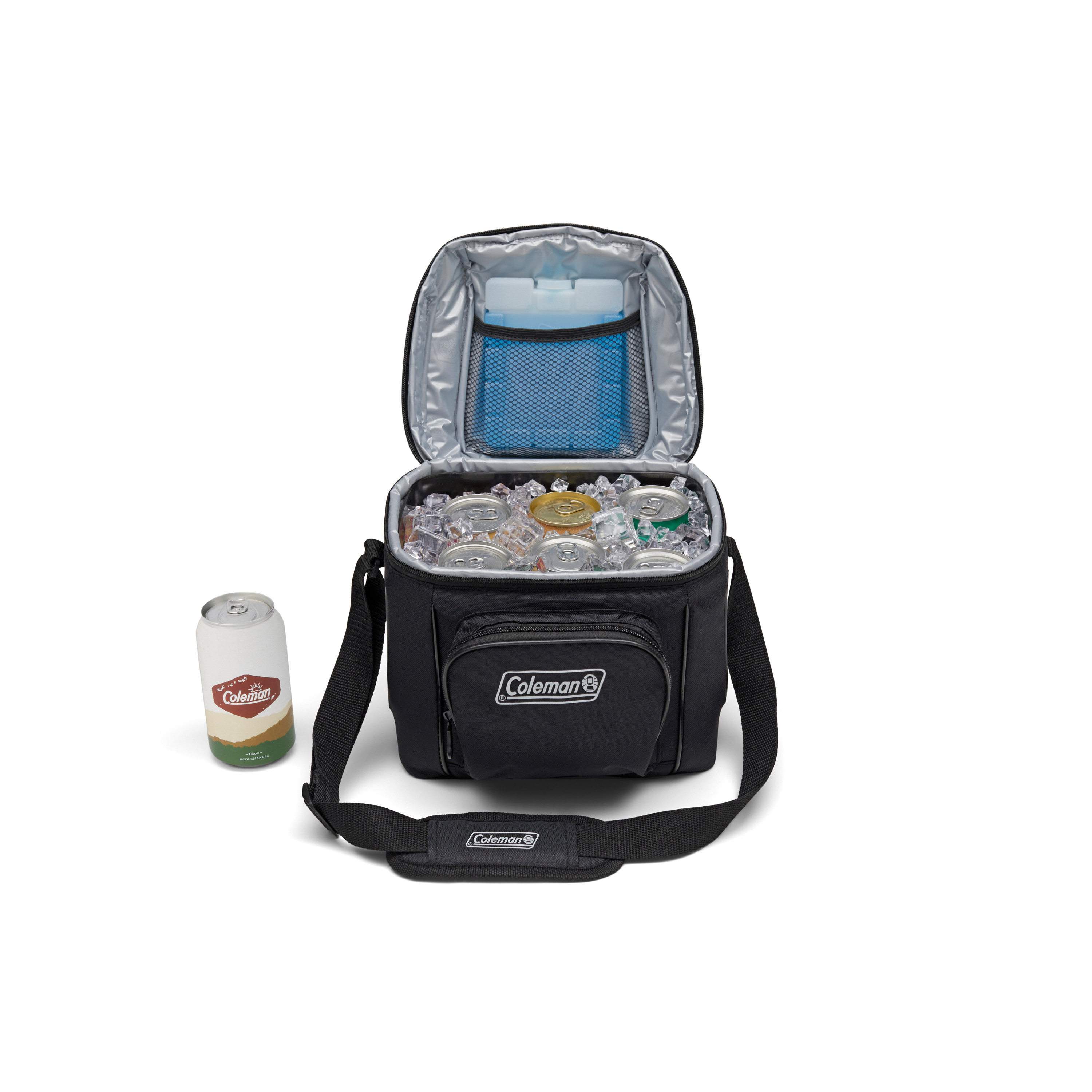 Coleman CHILLER 9-cans Insulated Soft Cooler Bag, Black - image 3 of 5