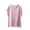 Pink, variant on Pajama Top for Women Casual V-Neck Short Sleeve Loose Fit Loungewear Shirt Soft Breathable Nightwear Comfy Silky Night Blouse