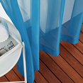 thumbnail image 6 of Voile Sheer Turquoise Curtains 90 inch Length, Grommet Airy Voile Sheer Drapes Light Filtering Window Treatments for Bedroom/Living Room, 2 Panels, W54 x L90, 6 of 7