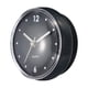 thumbnail image 1 of Reloj de baño a prueba de agua, funciona con batería, reloj de pared con ventosa negra, negro, 1 of 7
