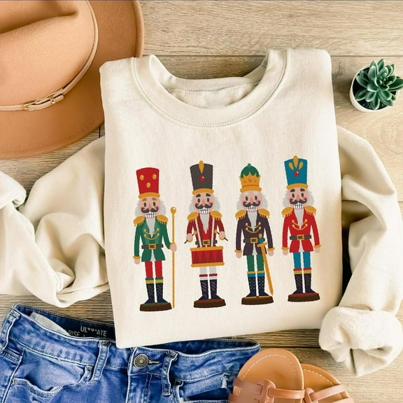 Christmas Nutcracker Sweatshirt : Festive Holiday Sweater, Xmas Party Tee