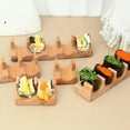 thumbnail image 2 of Wood Sushi Tacos Serving Tray Versatile Rack Decoration Display Sushi For Food Roll Stand Sashimi Hand, 2 of 9