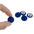 thumbnail image 4 of Unique Bargains 10pcs 24L Tissu Tissu Recouvert Bouton 15mm Rond Trous Métal Tige Boutons de Couture pour Blouses Robe Bleu Profond, 4 of 5