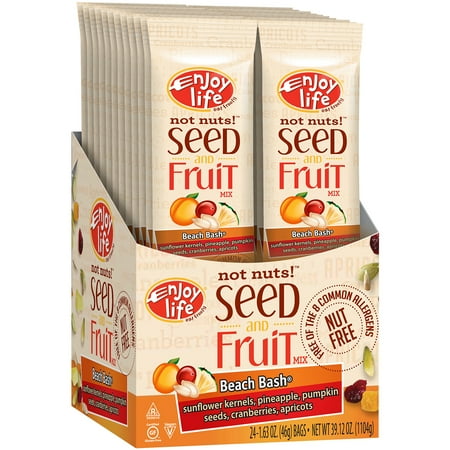 ***Discontinued by Kehe 09_01***Enjoy Life Not Nuts! Beach Bash Seed and Fruit Mix, 1.63 oz, (Pack of 48)